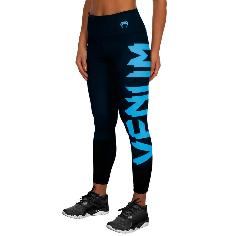 venum-giant-leggings-schwarz-cyan image 1