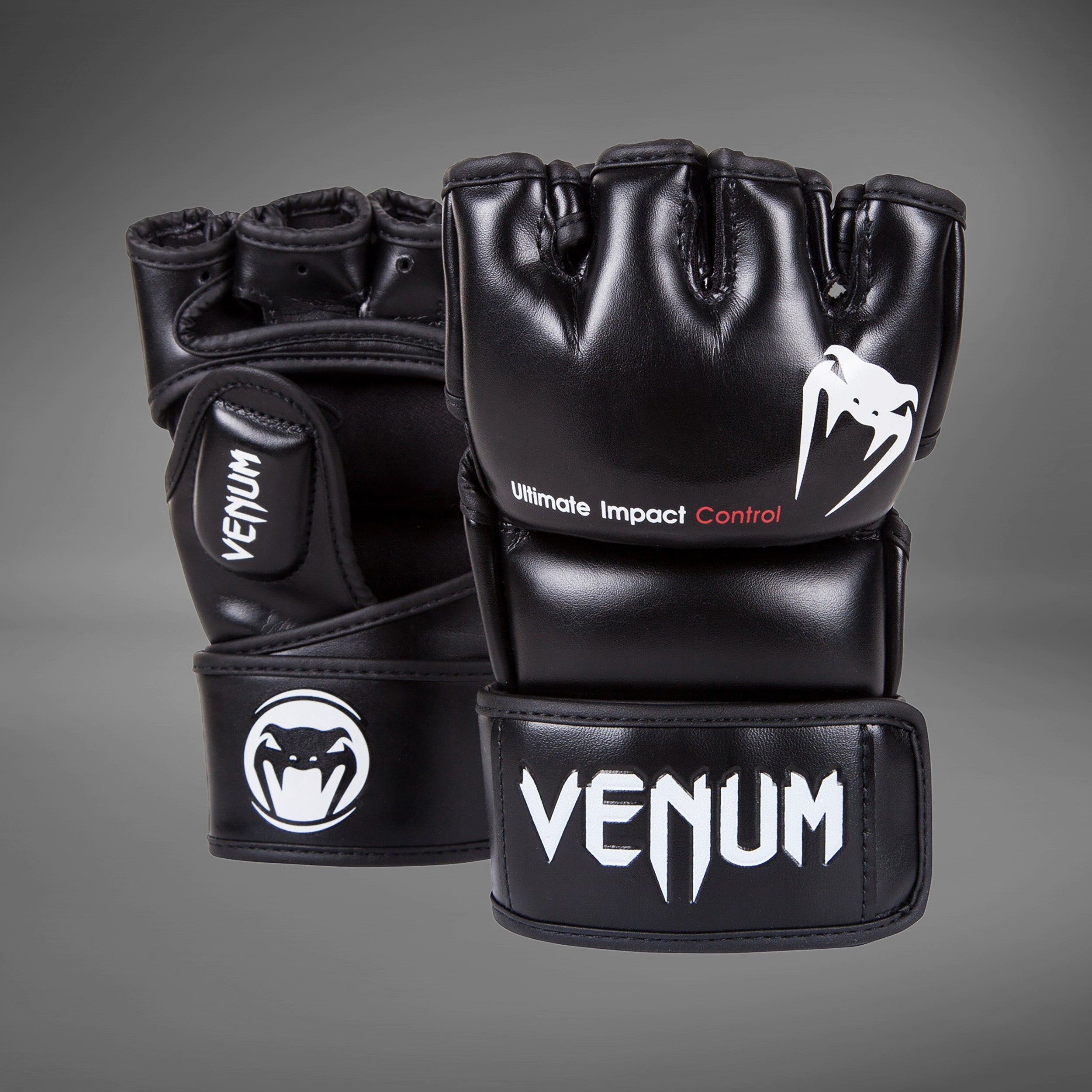 venum-impact-mma-handschuhe-skintex-leder-schwarz image 1
