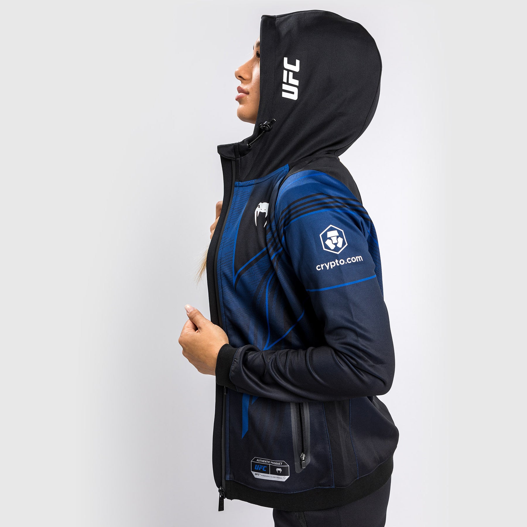 ufc-venum-authentic-fight-night-2-0-walkout-hoodie-damen-midnight-edition image 5