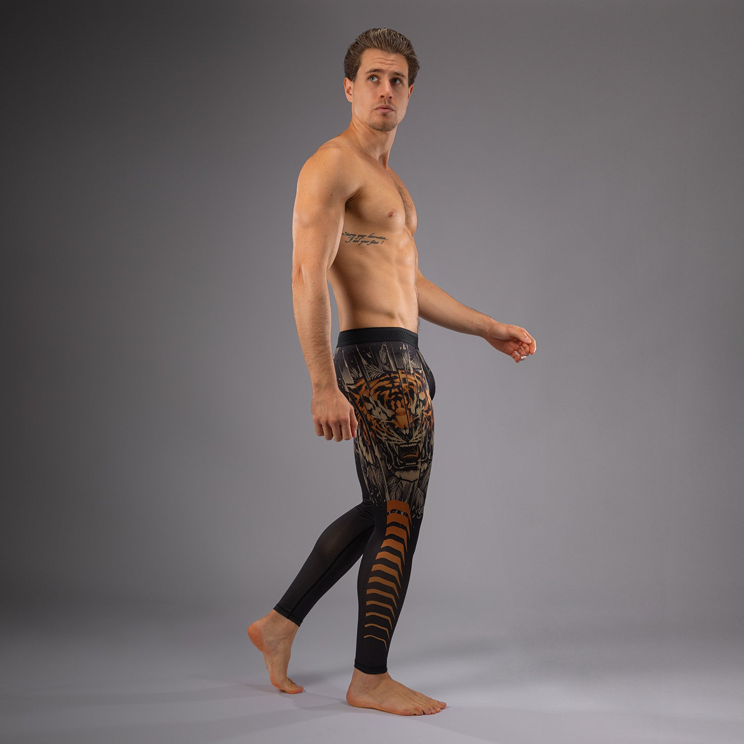 venum-tiger-herren-spats-schwarz-neonorange image 3