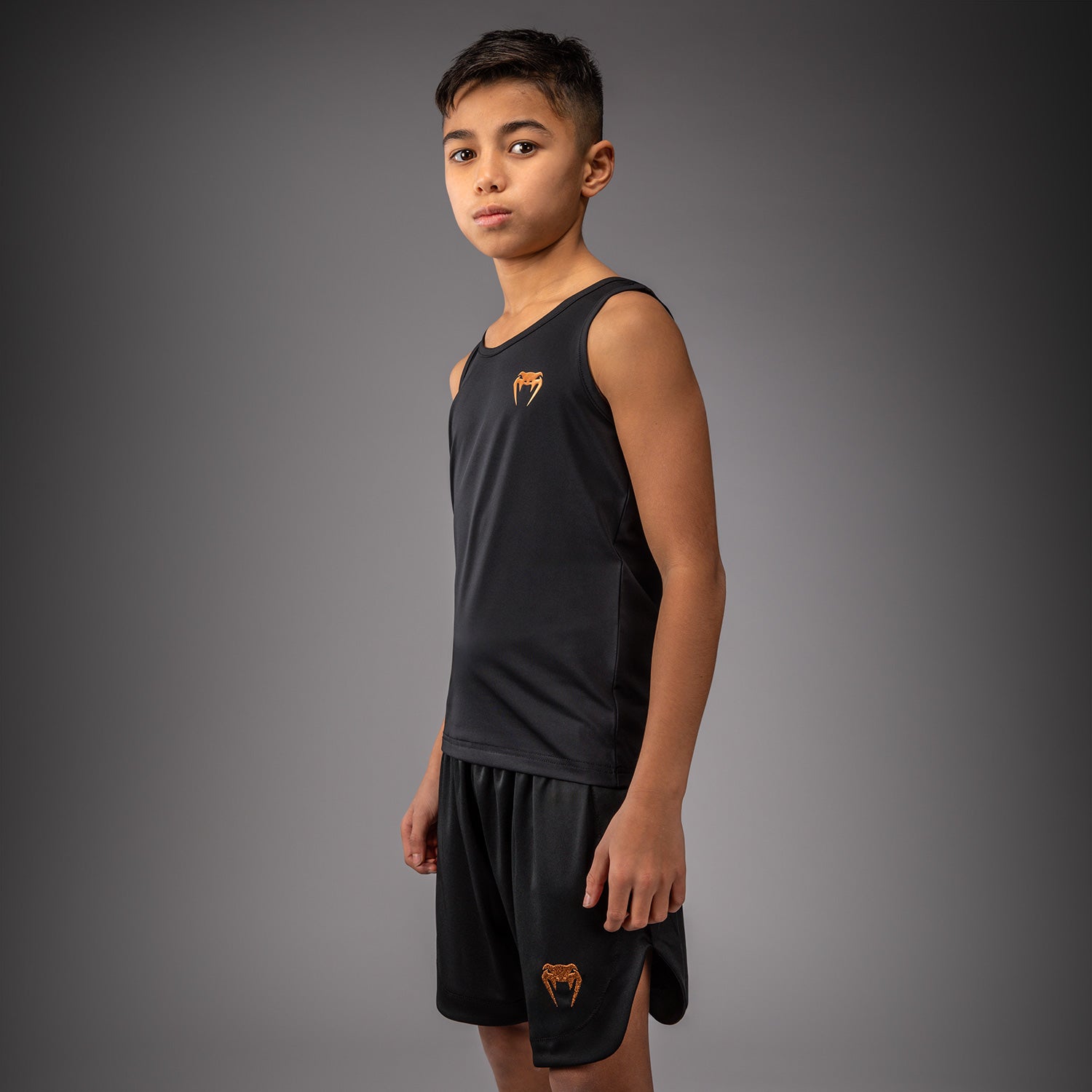 venum-contender-tanktop-f-r-kinder-schwarz-gold image 2