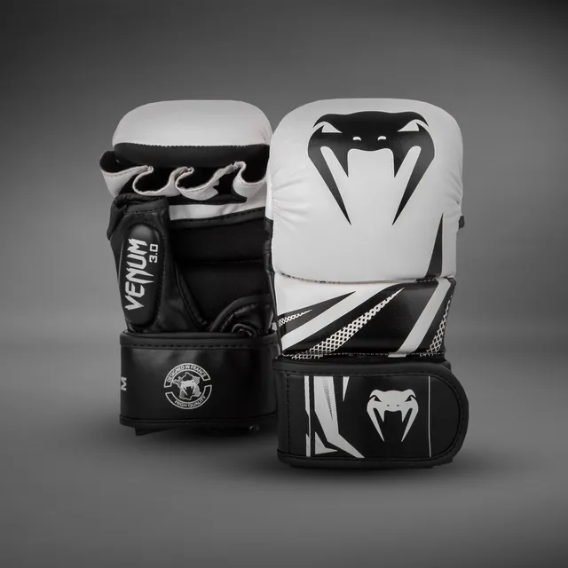venum-challenger-3-0-mma-sparringhandschuhe-wei-schwarz image 1