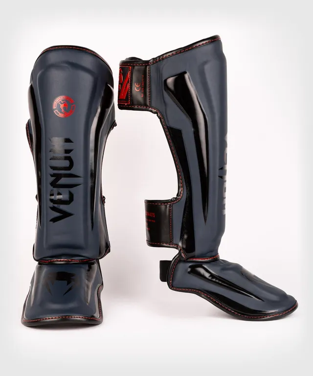 venum-elite-schienbeinschutz-marineblau-schwarz-rot image 1