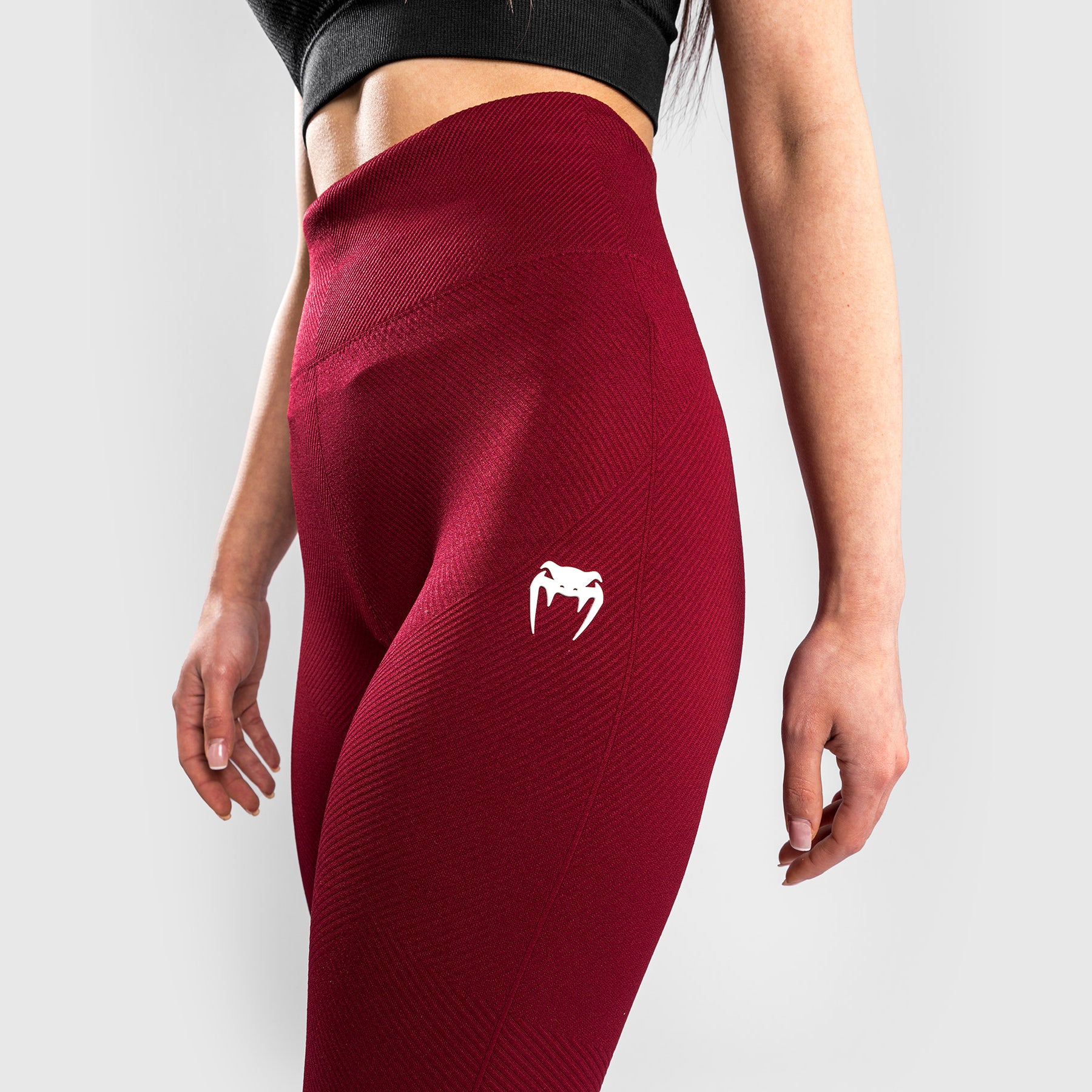 venum-sparring-seamless-leggings-damen-bordeaux image 5