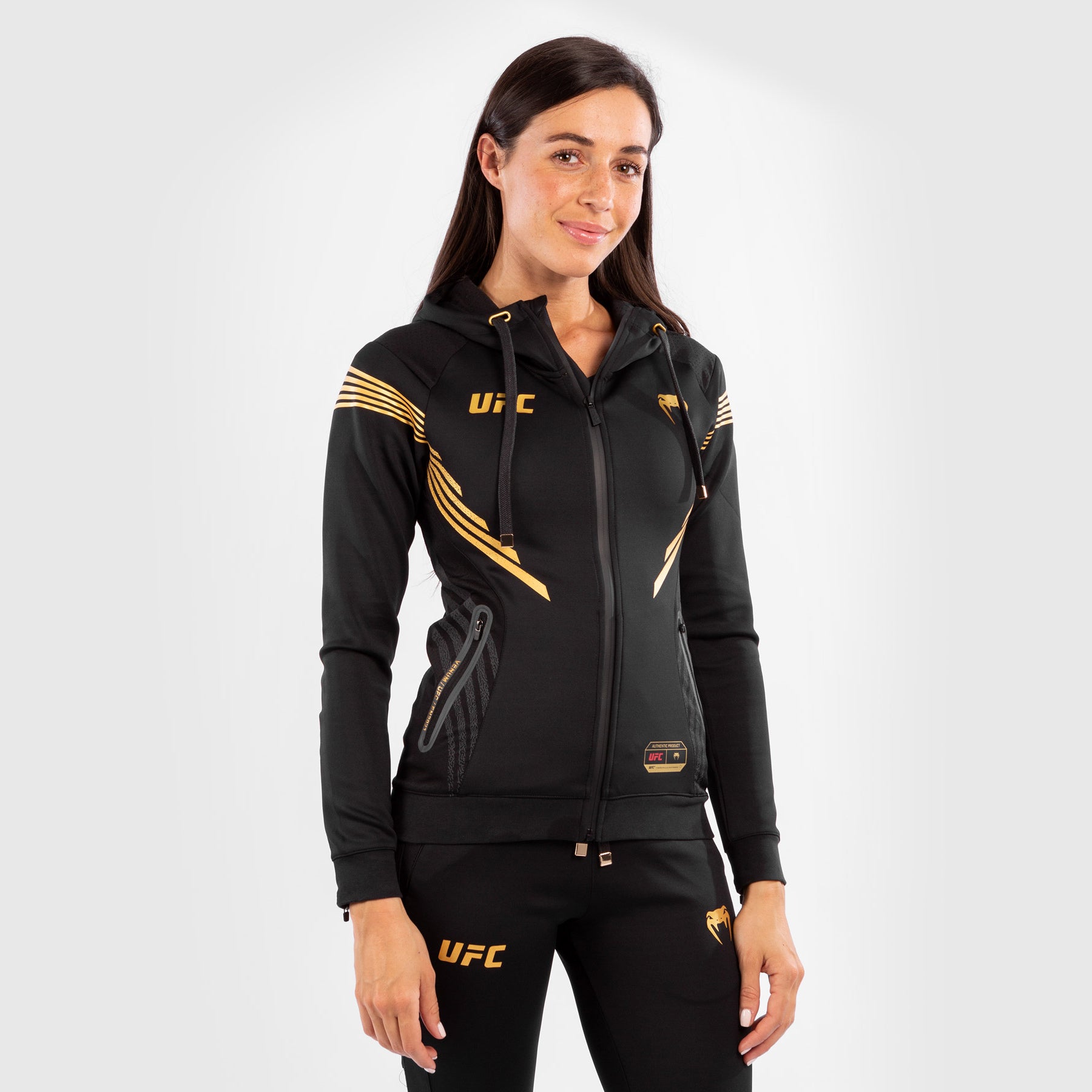 ufc-venum-authentic-fight-night-damen-walkout-hoodie-personalisiert-champion image 5
