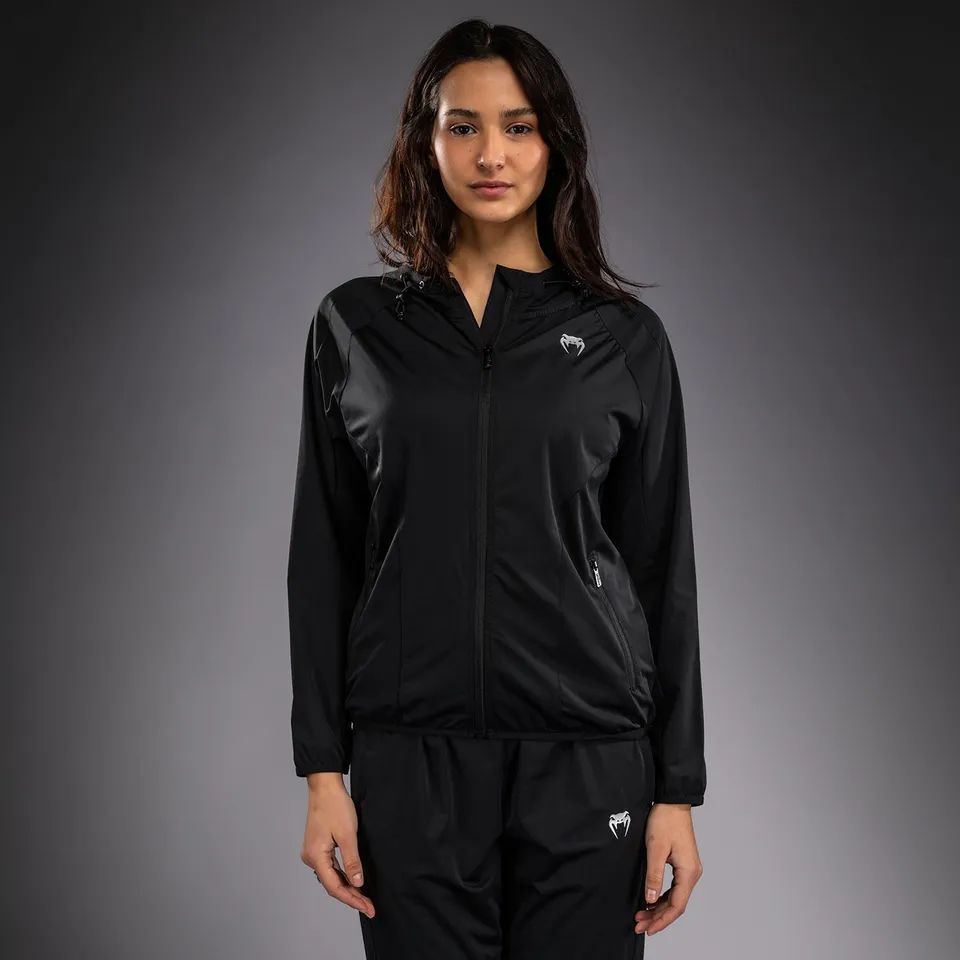 venum-contender-aero-trainingsjacke-damen-schwarz-mit-kapuze image 1