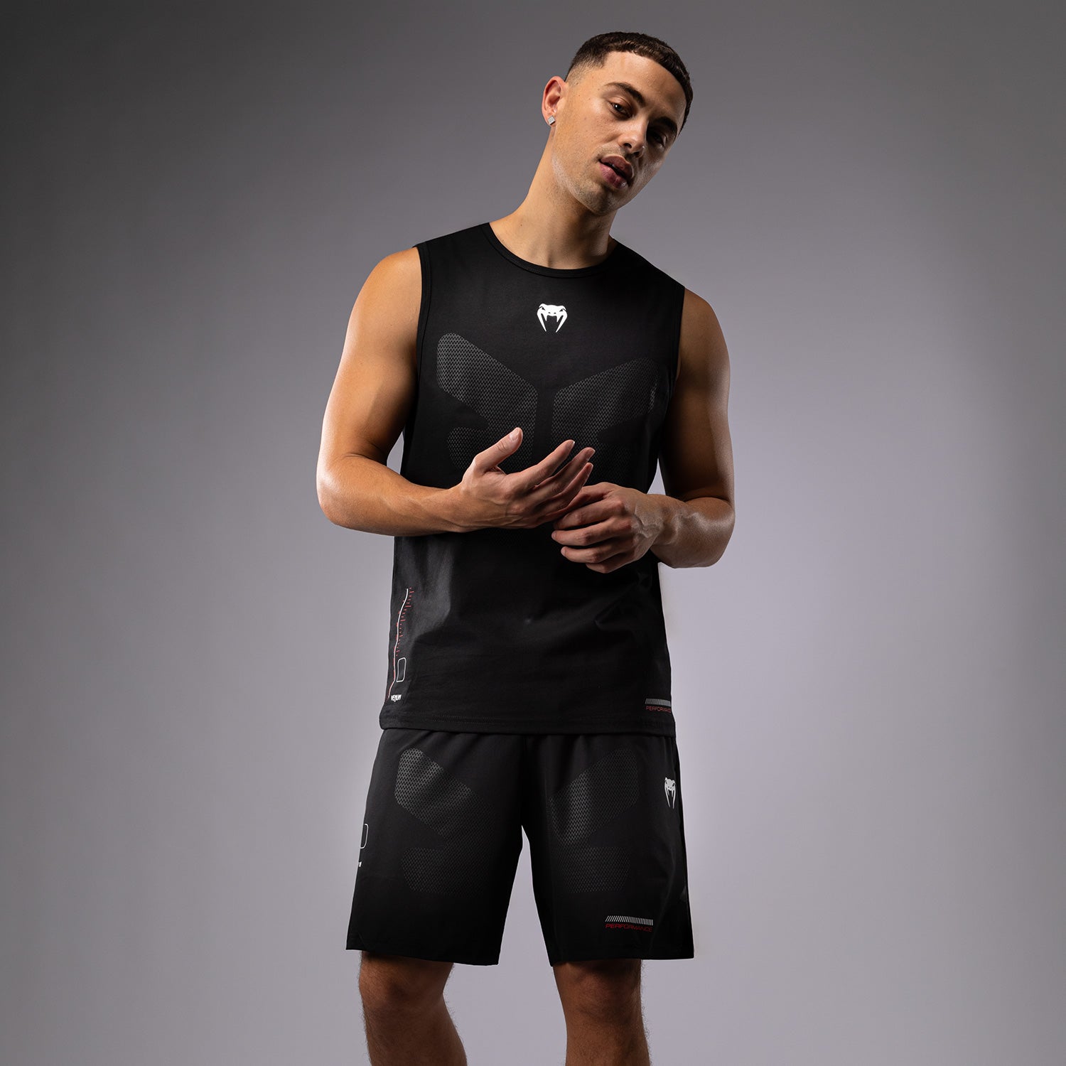 venum-tactical-xt-tank-top-herren-schwarz-feuerrot image 1