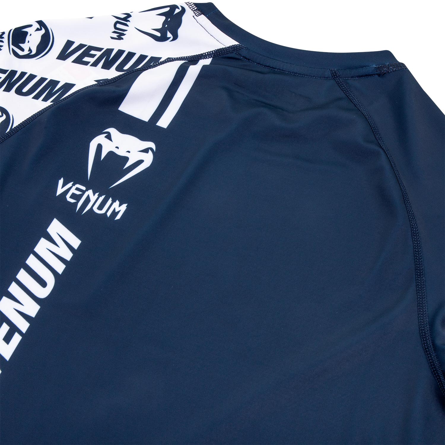 venum-logos-rashguard-langarm-marineblau-wei image 7