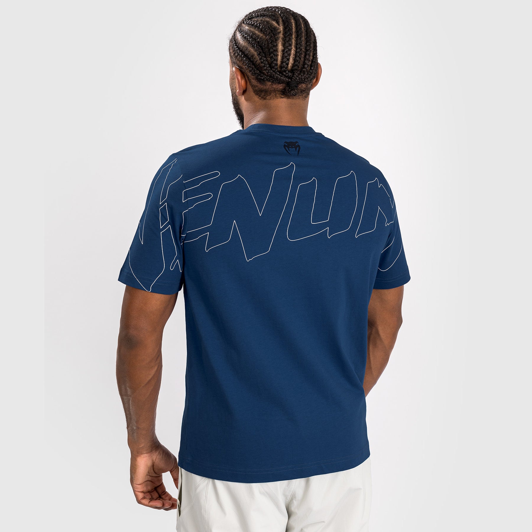 venum-snake-print-t-shirt-herren-marineblau image 5