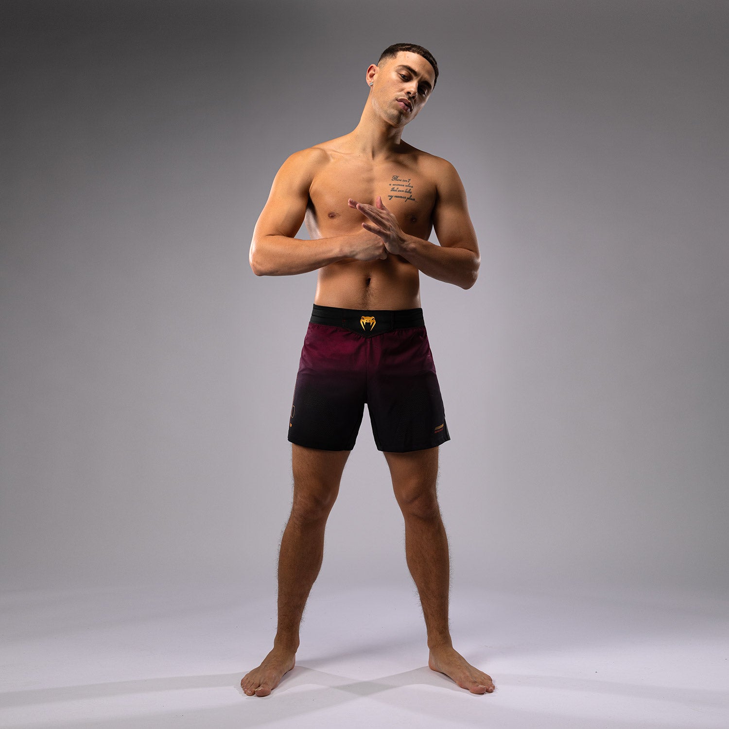venum-tactical-xt-fight-shorts-schwarz-burgund-gold image 4