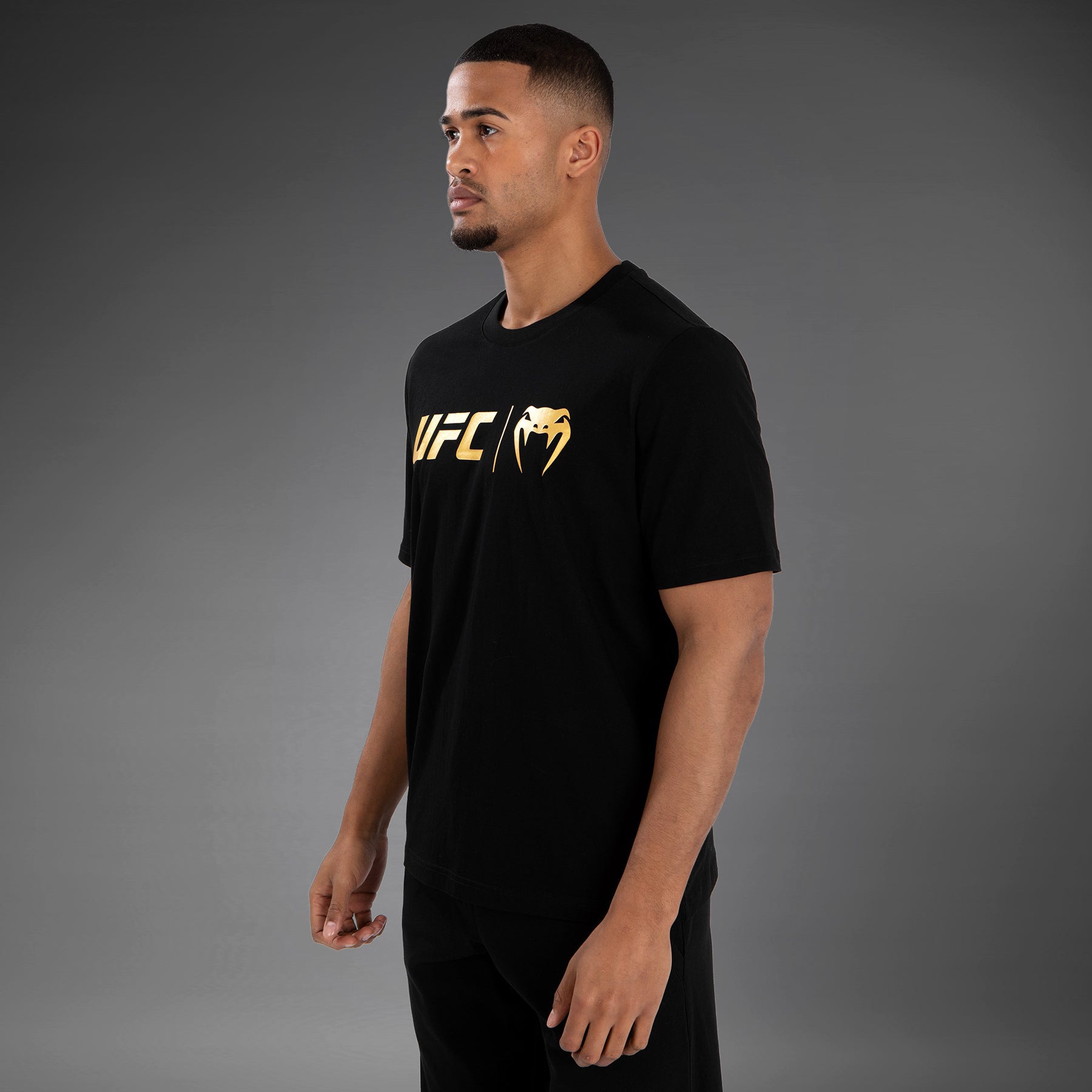 venum-ufc-classic-t-shirt-schwarz-gold image 3