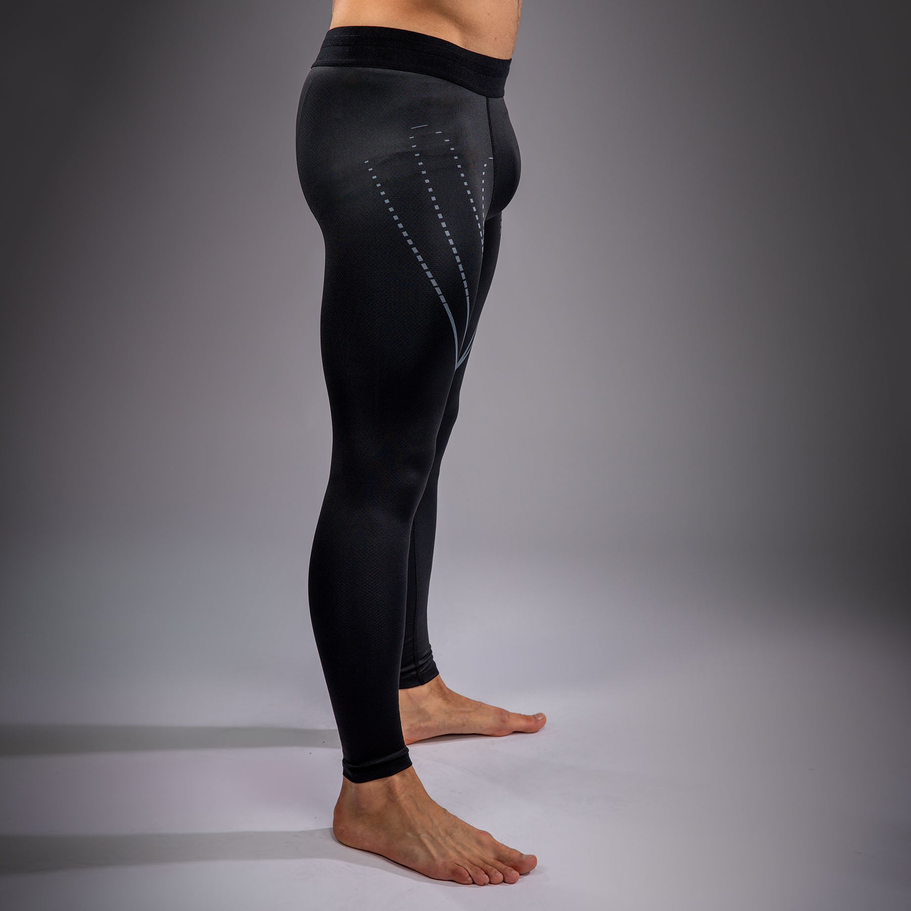 venum-edge-spats-kompressionsleggings-herren-schwarz-sand image 3