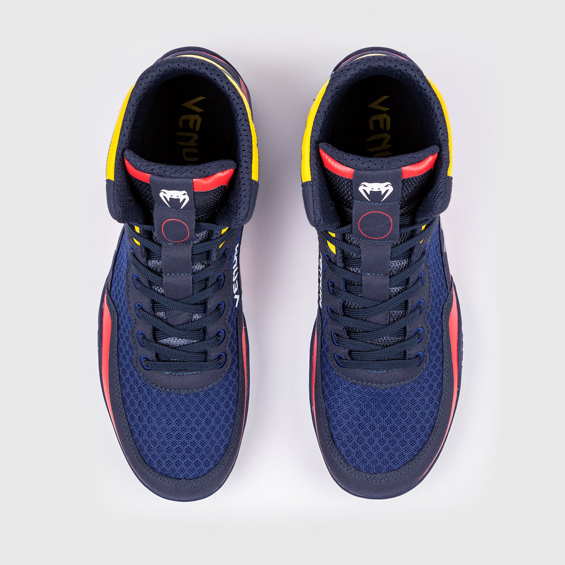 venum-elite-wrestling-schuhe-blau-gelb image 2