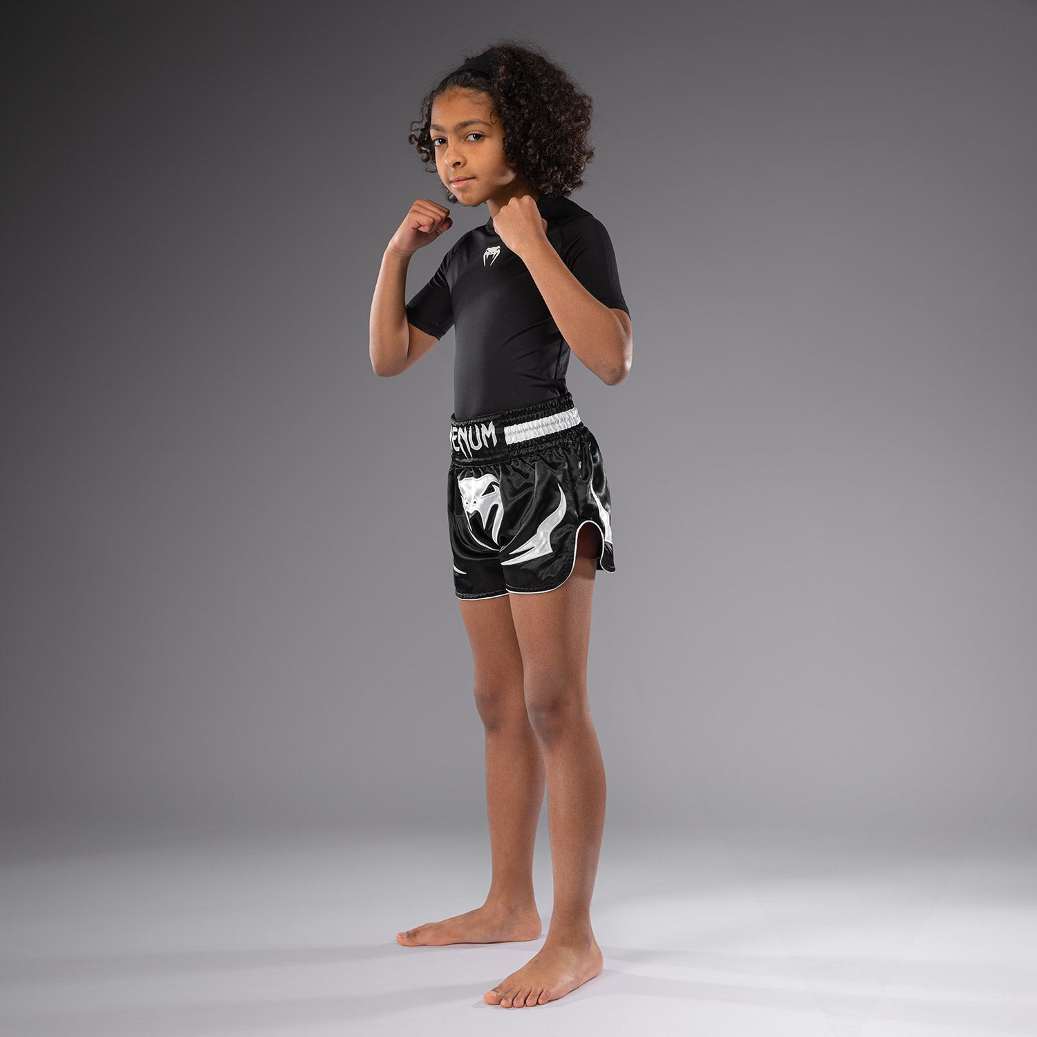 venum-inferno-kinder-muay-thai-shorts-schwarz image 2