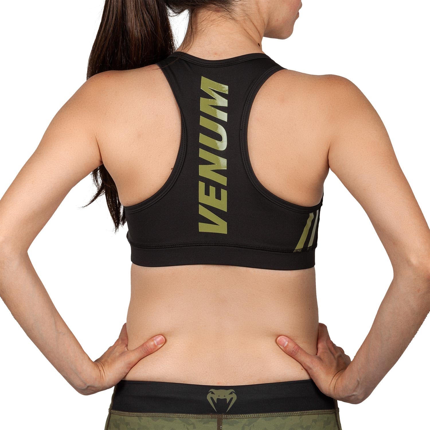 venum-power-2-0-sport-bh-damen-khaki-schwarz image 3