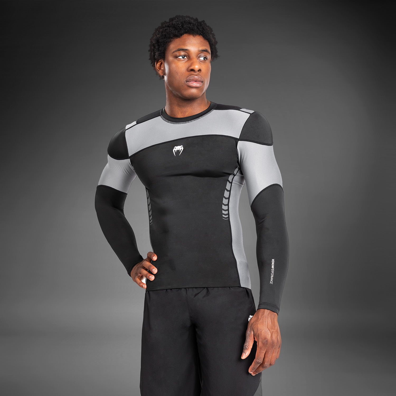 venum-tempest-langarm-rashguard-schwarz-grau-herren image 7