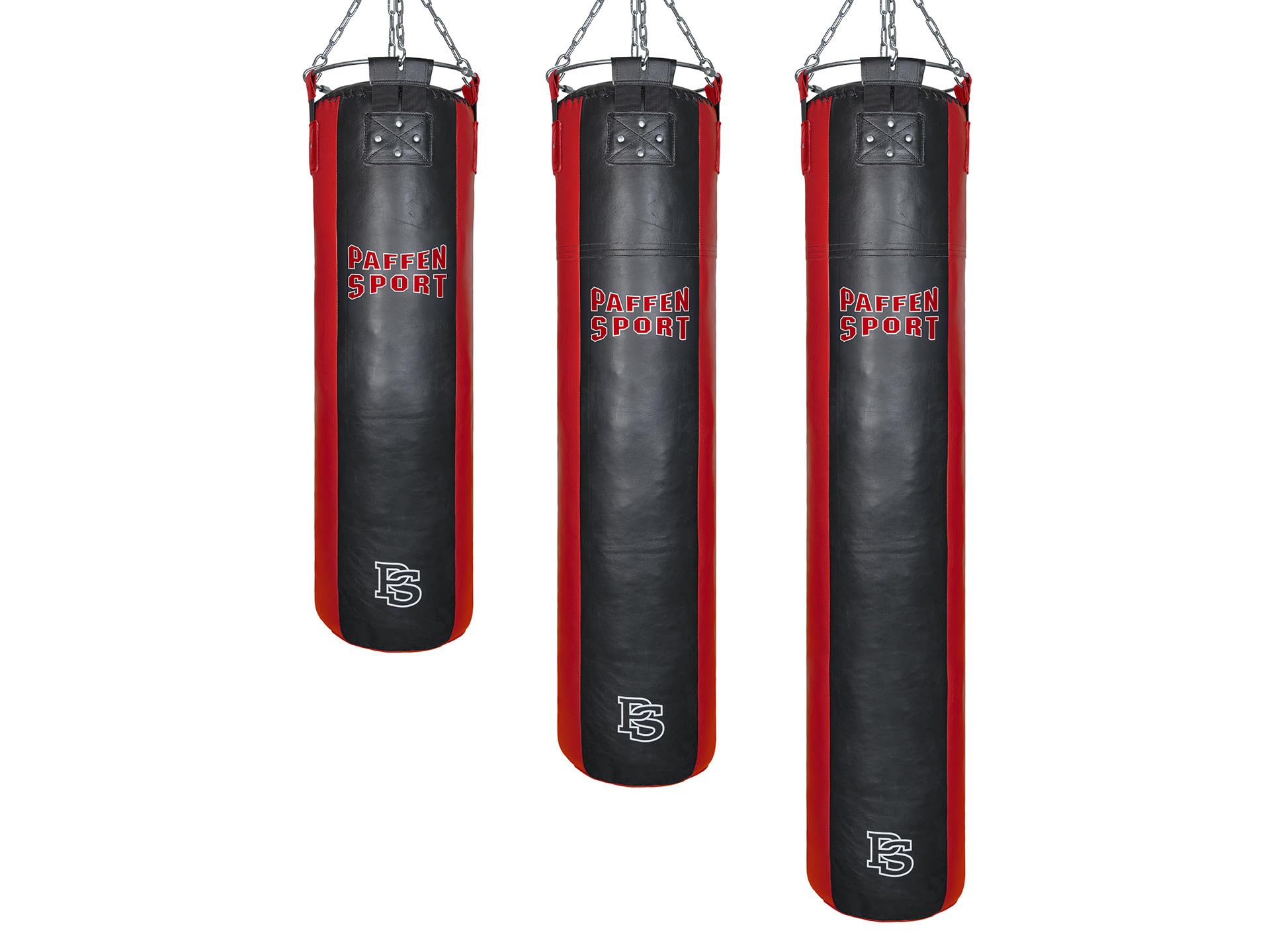 paffen-sport-star-boxsack-150-cm-h-ngend-leder-schwarz-rot image 3