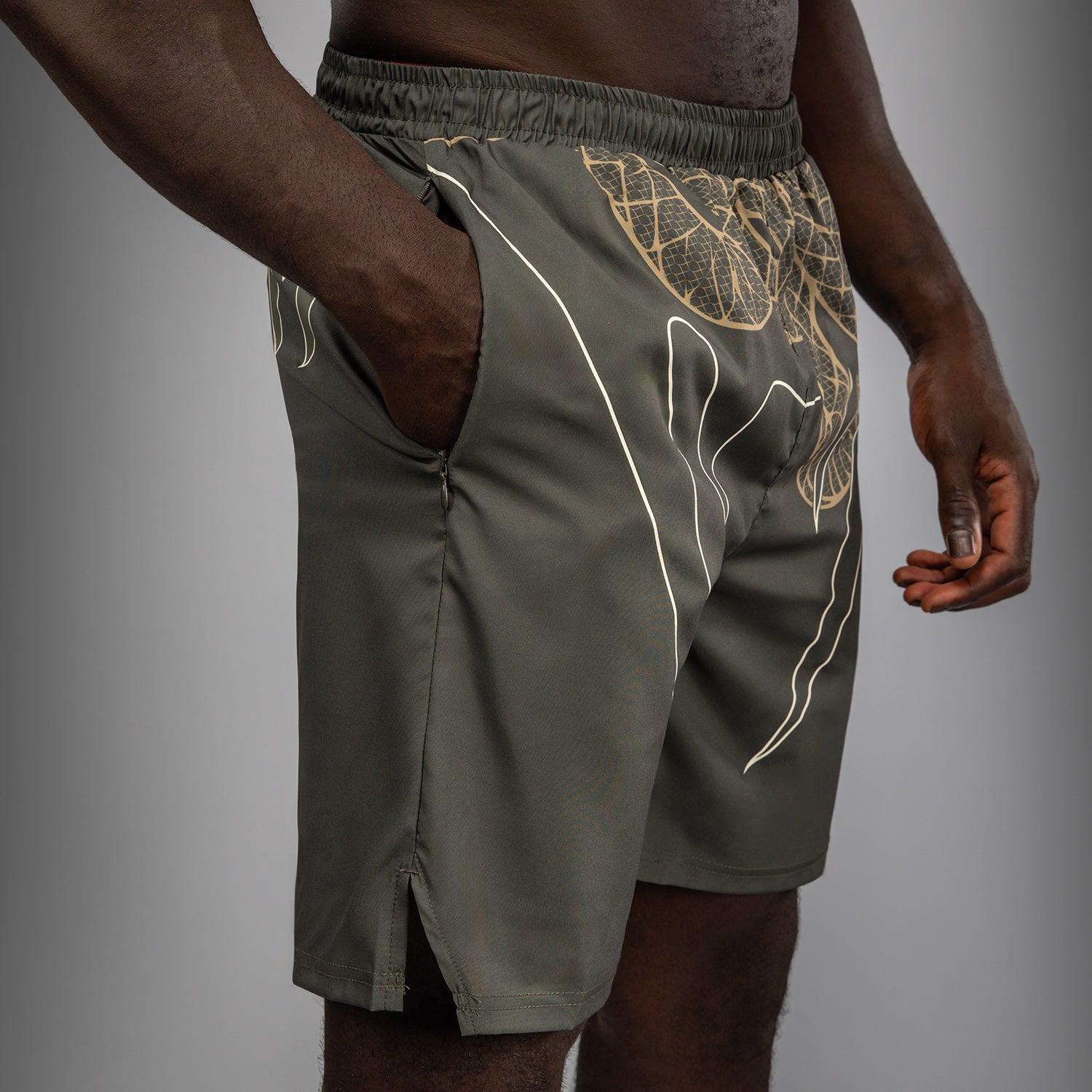 venum-serpenti-trainingsshorts-herren-khaki-bronze-ivory image 4