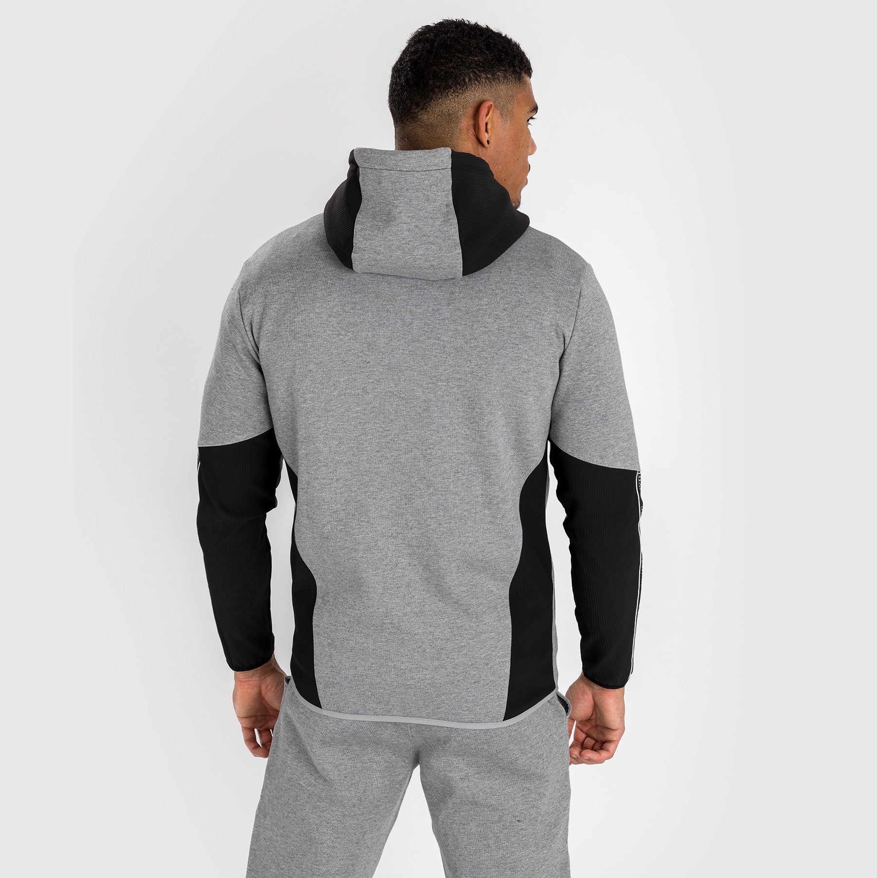 venum-contender-4-0-herren-hoodie-mit-rei-verschluss-grau-schwarz image 4