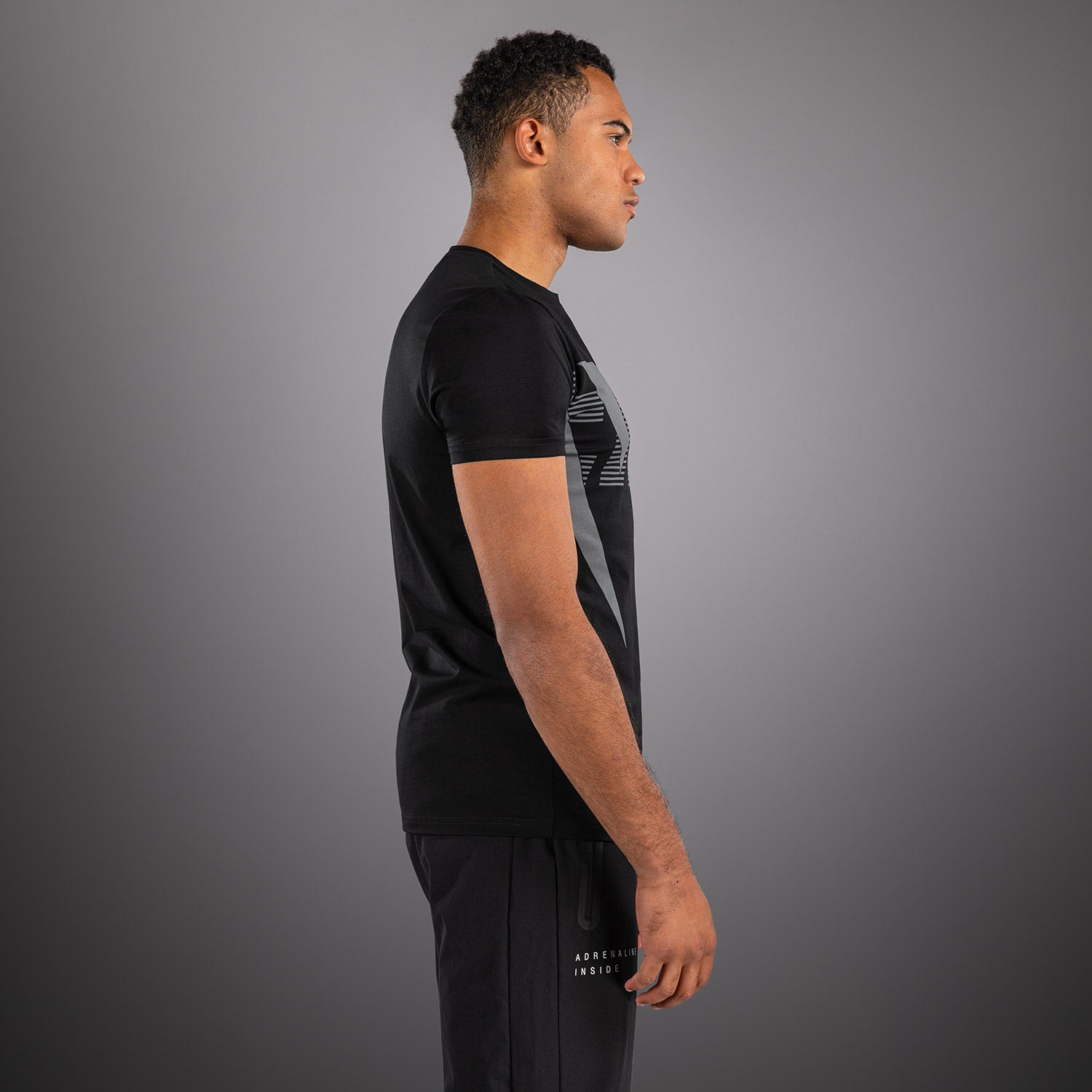 venum-adrenaline-t-shirt-herren-schwarz-silbergrau image 3