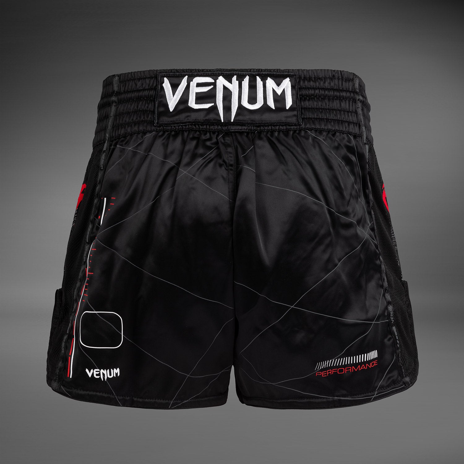 venum-tactical-xt-muay-thai-shorts-damen-schwarz-feuerrot image 3