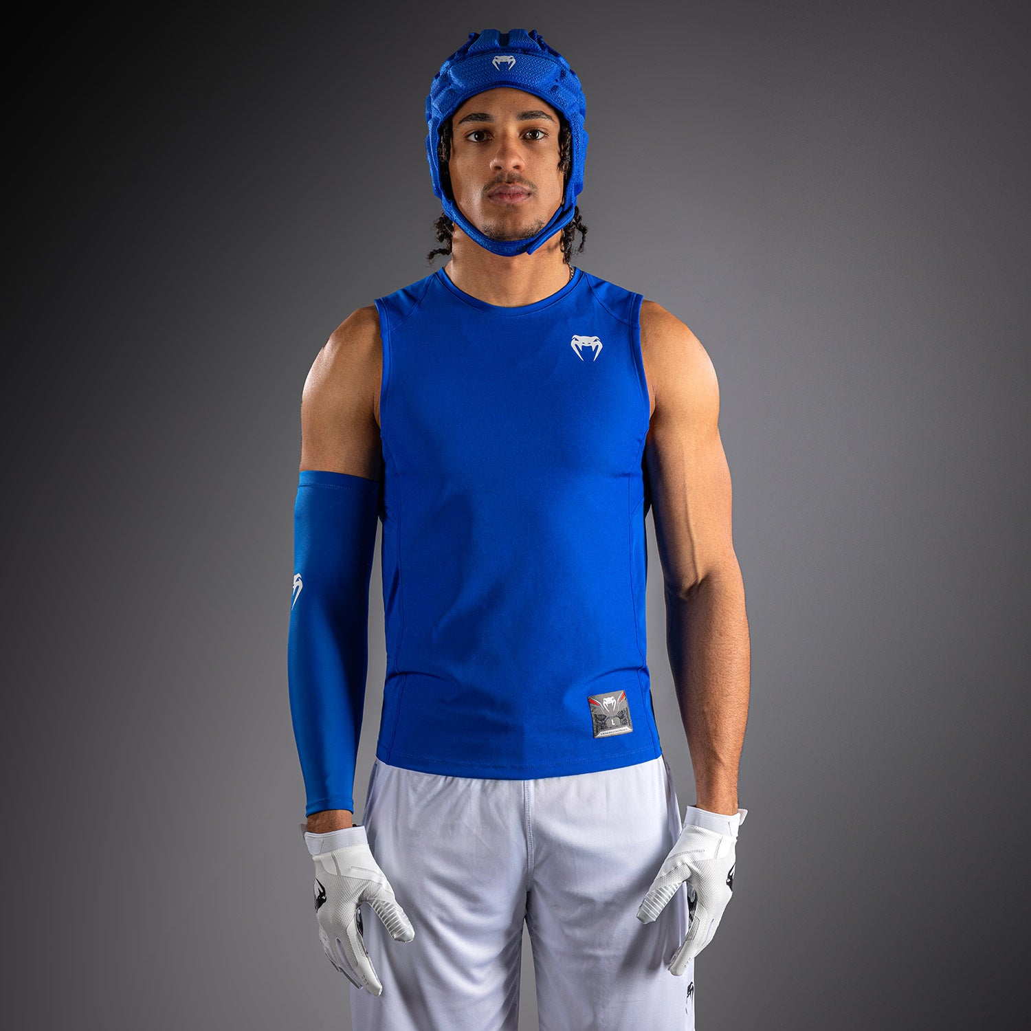 venum-elite-rmelloses-kompressionsshirt-k-nigsblau image 1