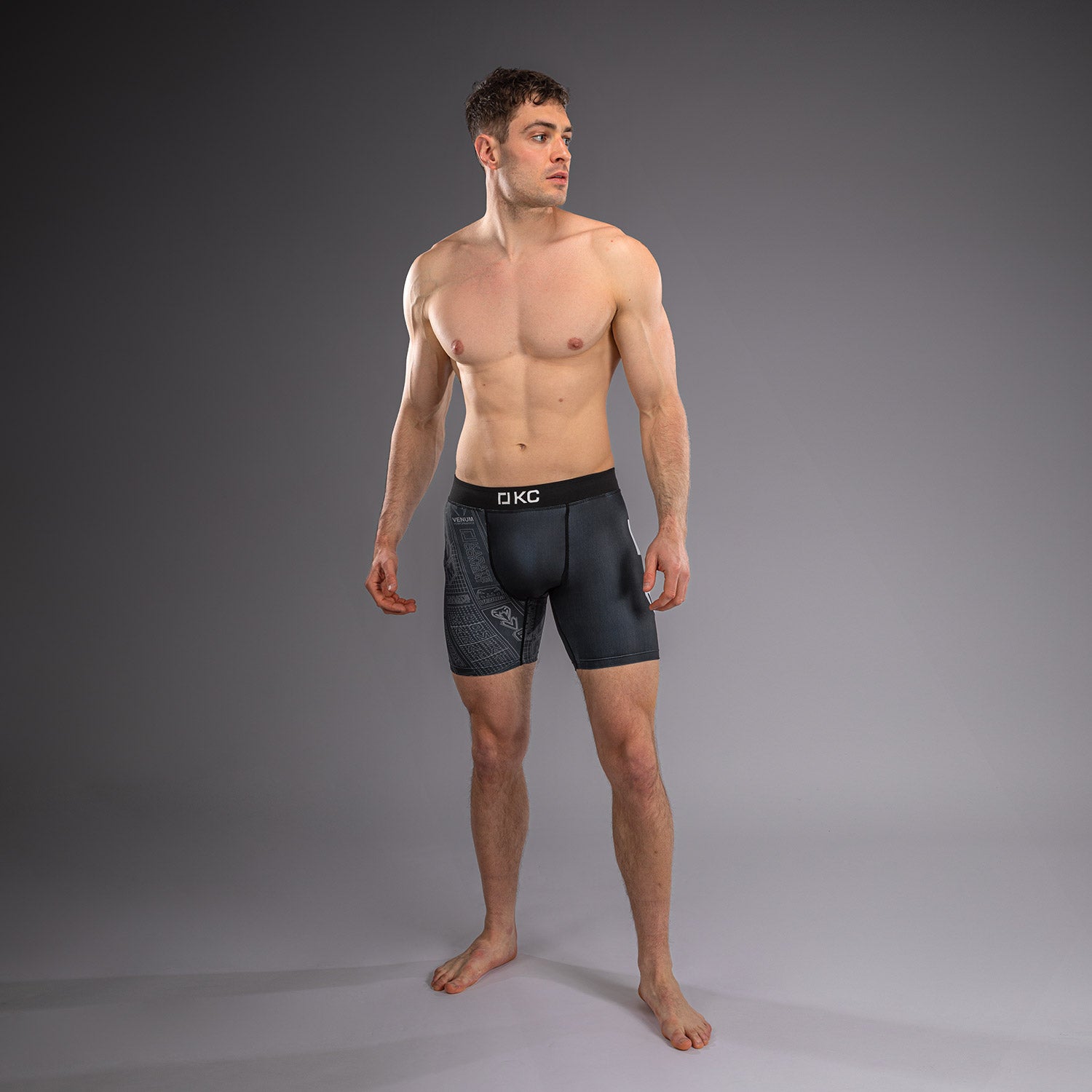 karate-combat-by-venum-kompressionsshort-schwarz-grau-f-r-herren image 6