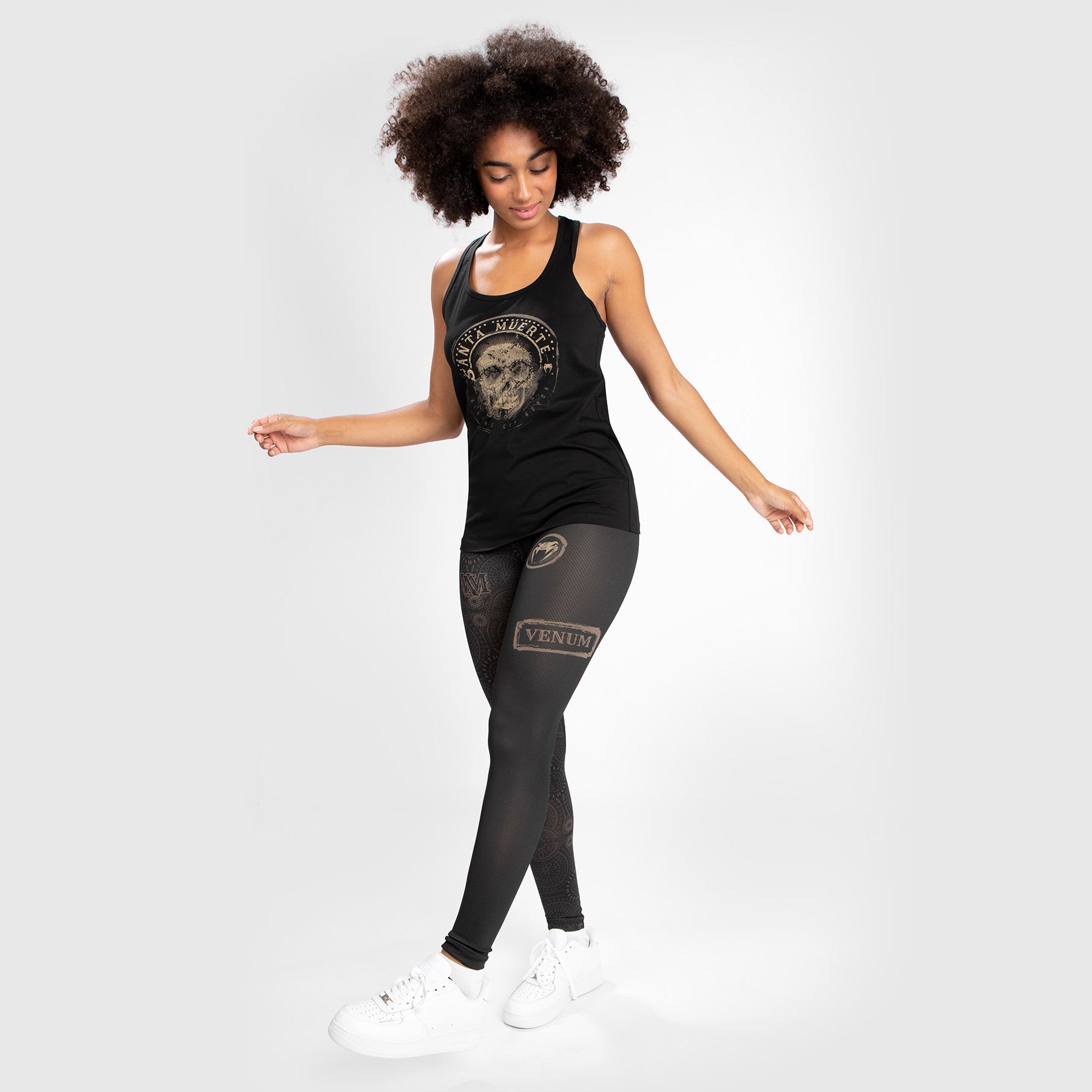 venum-santa-muerte-dark-side-tanktop-damen-schwarz-braun image 4