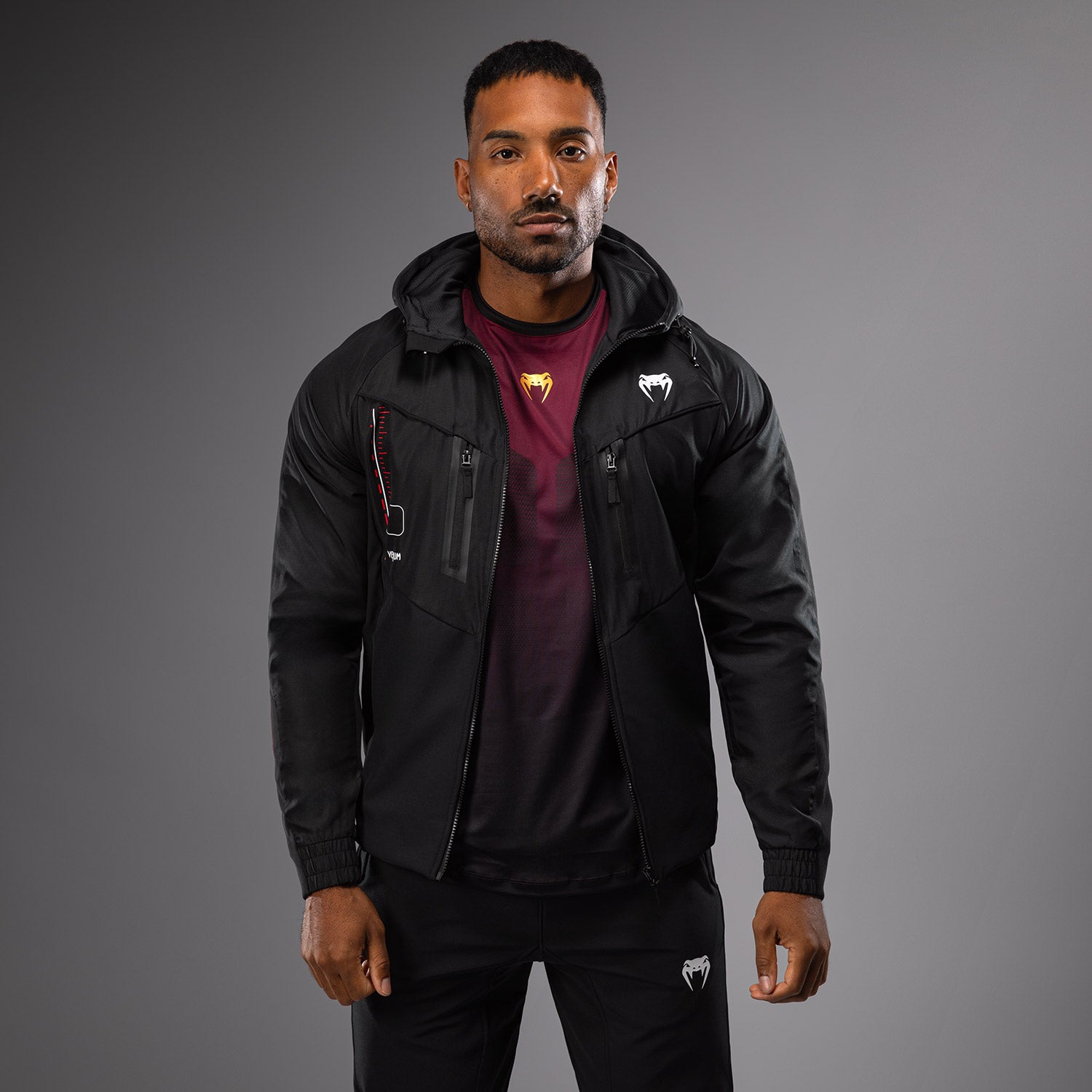 venum-tactical-xt-herren-trainingsjacke-schwarz-feuerrot image 1