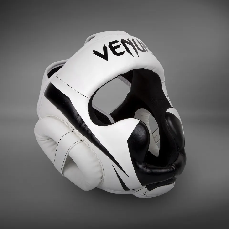 venum-elite-kopfschutz-wei-schwarz image 1