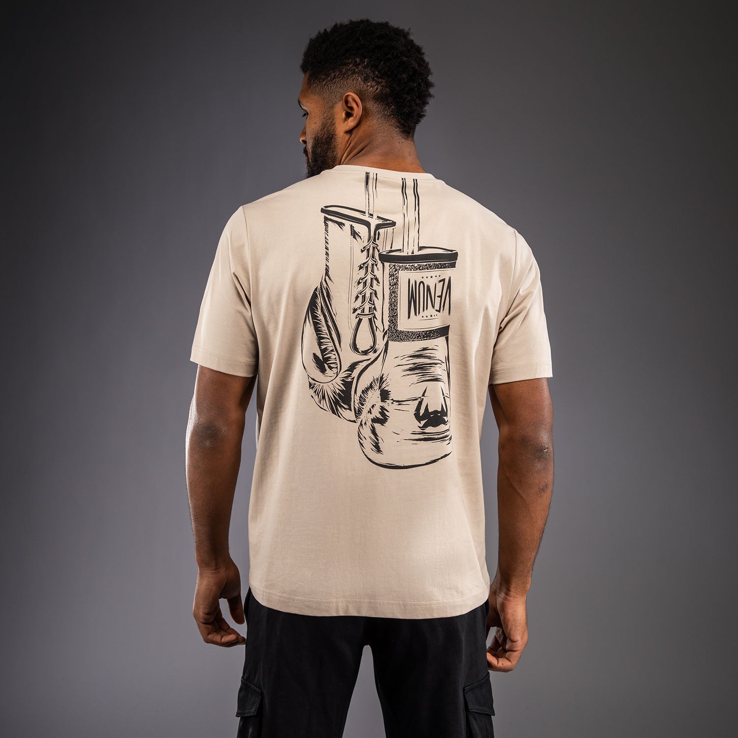 venum-fight-icon-t-shirt-aus-baumwolle-hellbeige image 1