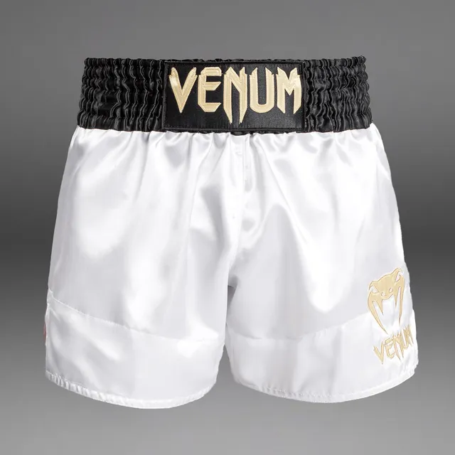 venum-classic-kurze-muay-thai-shorts-noir-blanc-or-wei image 1