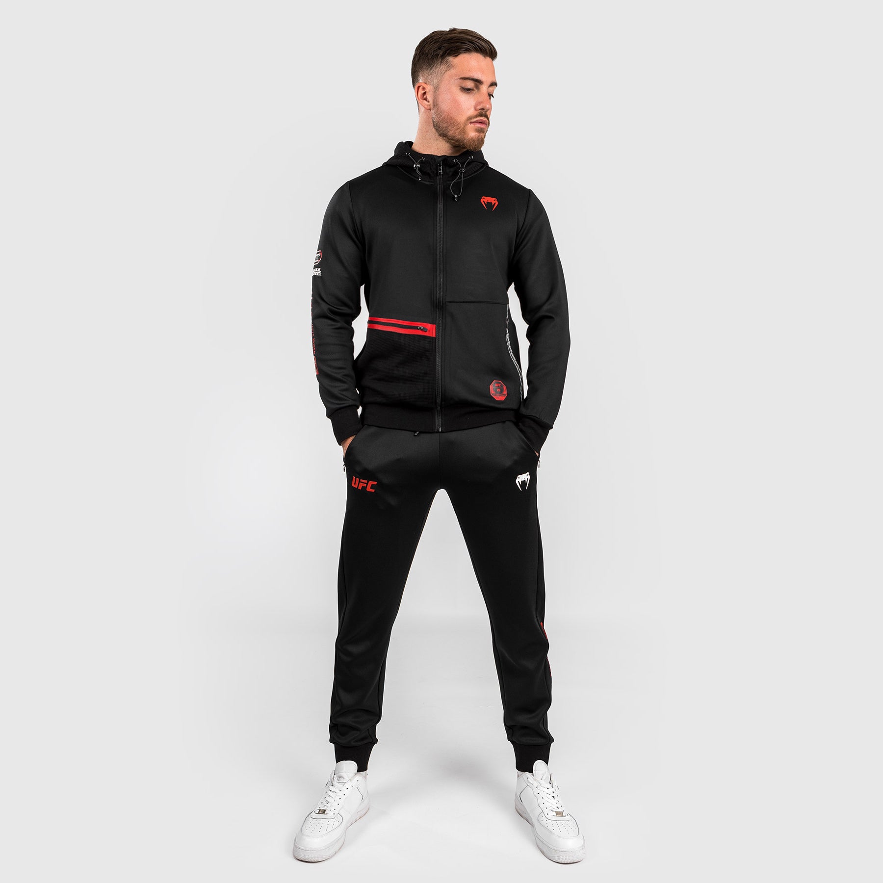 ufc-adrenaline-by-venum-fight-week-zip-hoodie-herren-schwarz image 4