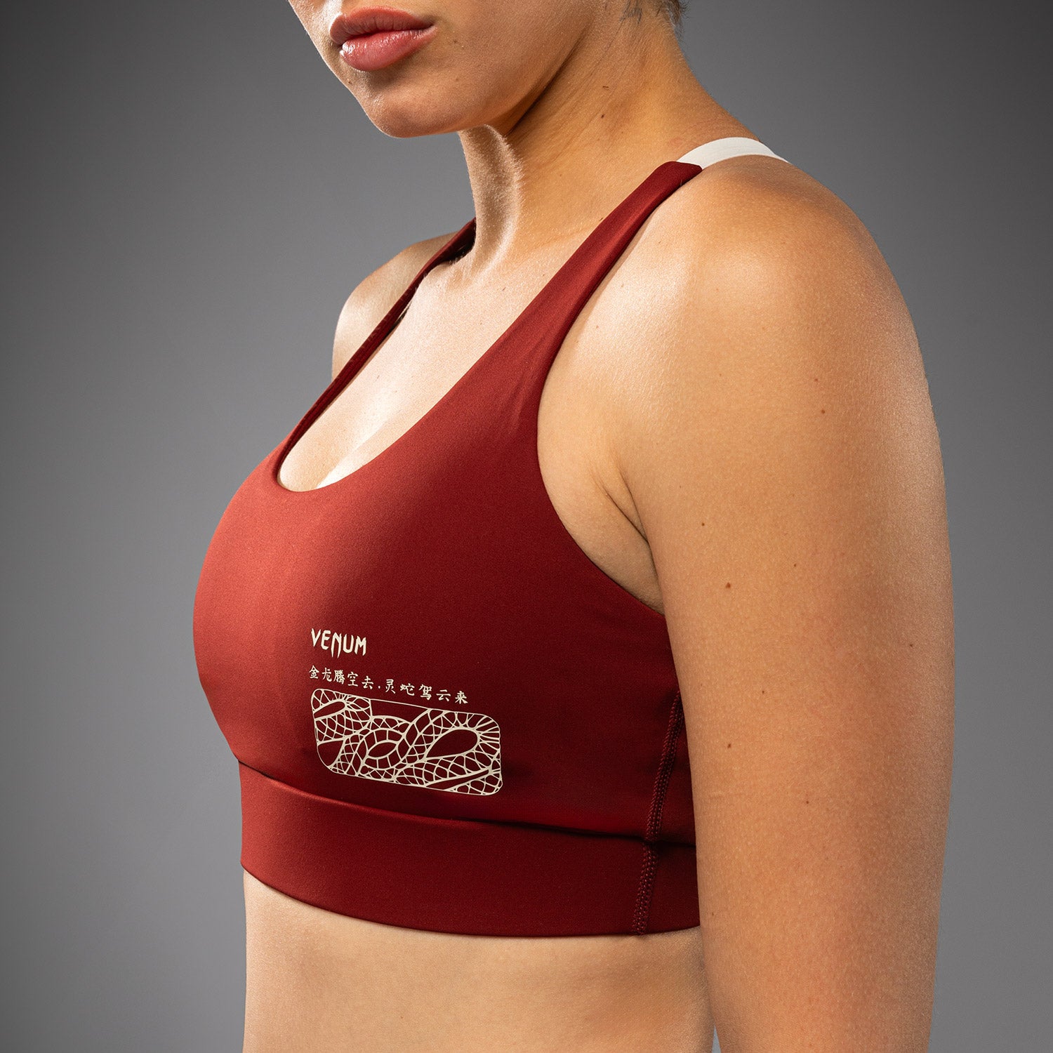 venum-serpenti-damen-sport-bh-burgunder-elfenbein image 5
