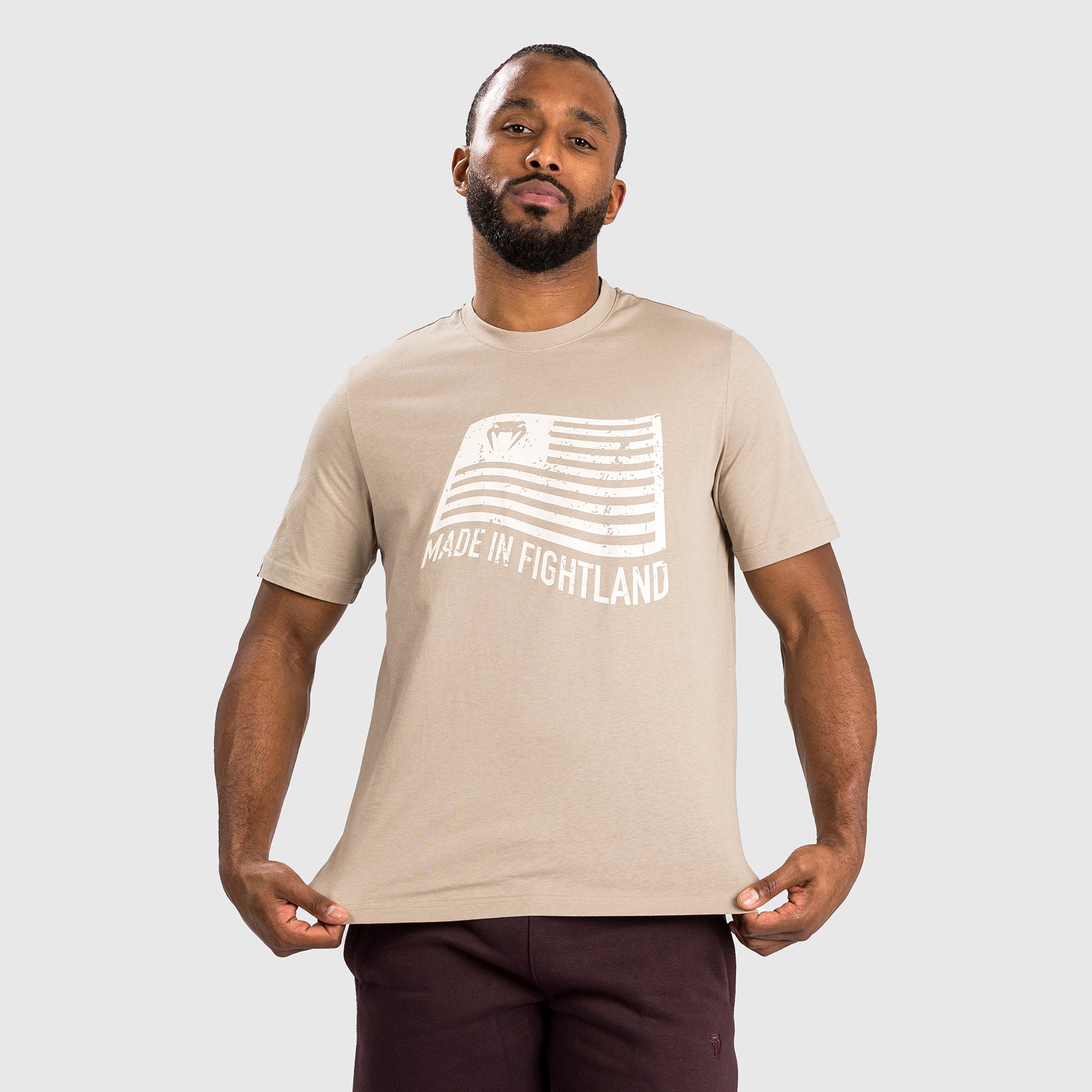 venum-made-in-fightland-t-shirt-herren-sand image 5