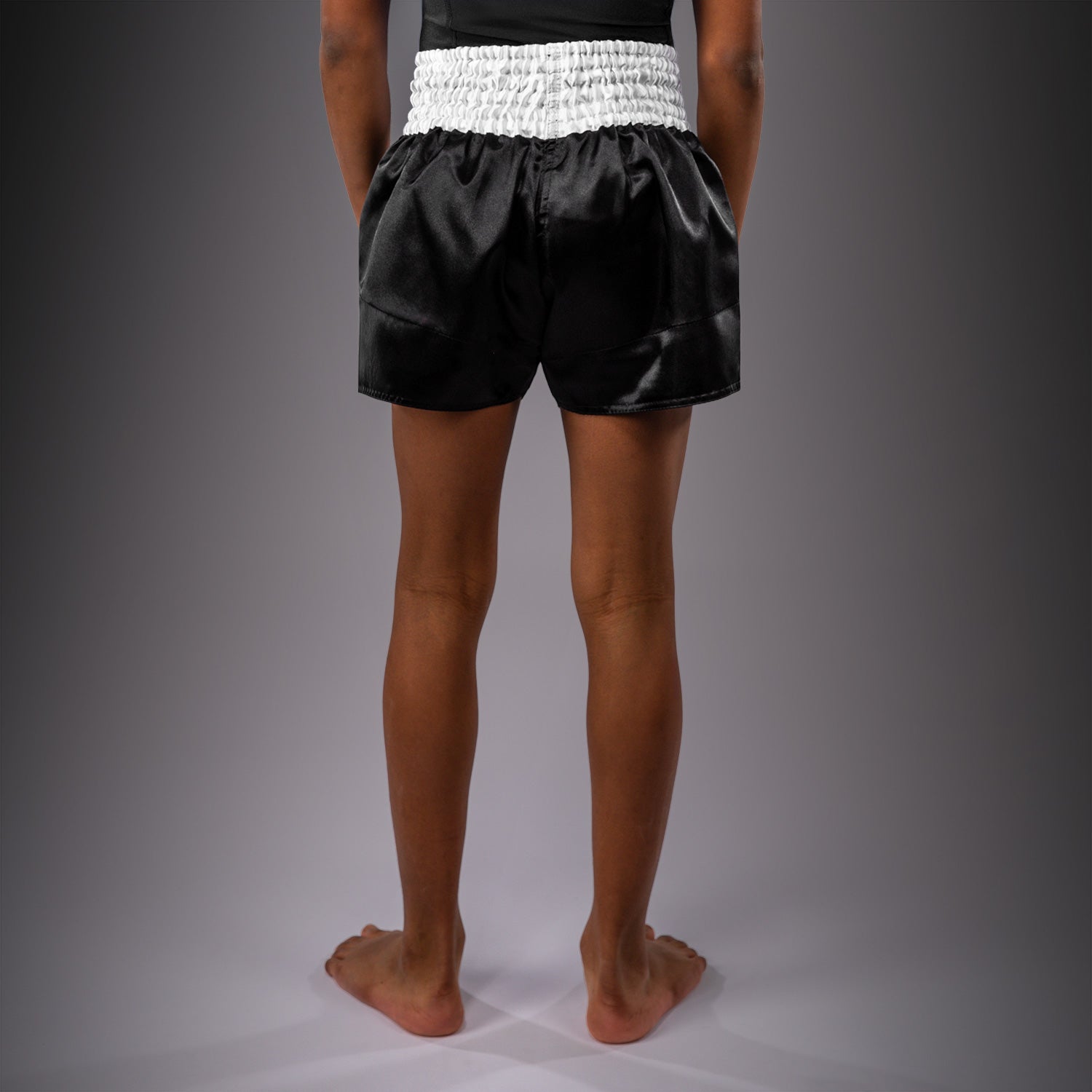 venum-classic-muay-thai-shorts-kinder-schwarz-wei image 4