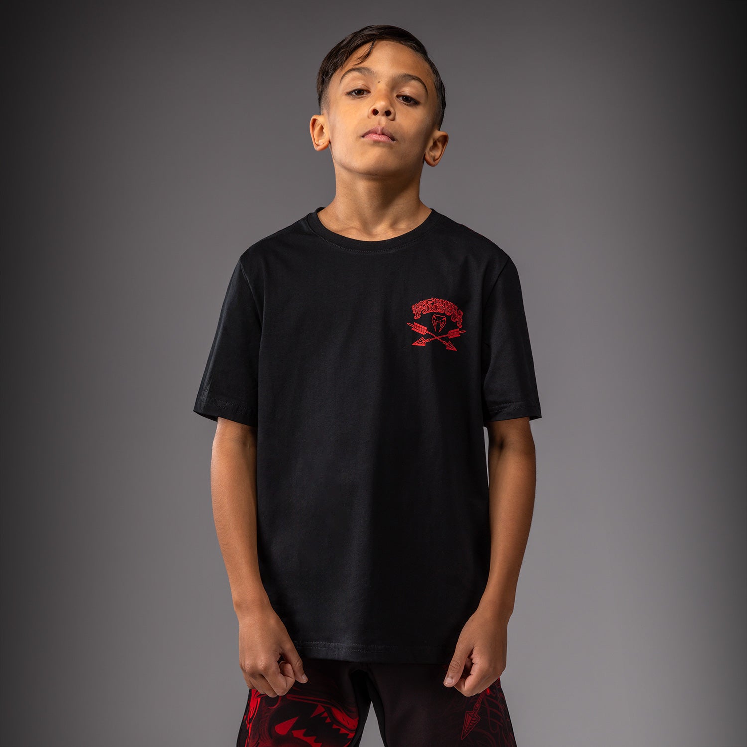venum-wolf-atak-kinder-t-shirt-schwarz-rot image 1