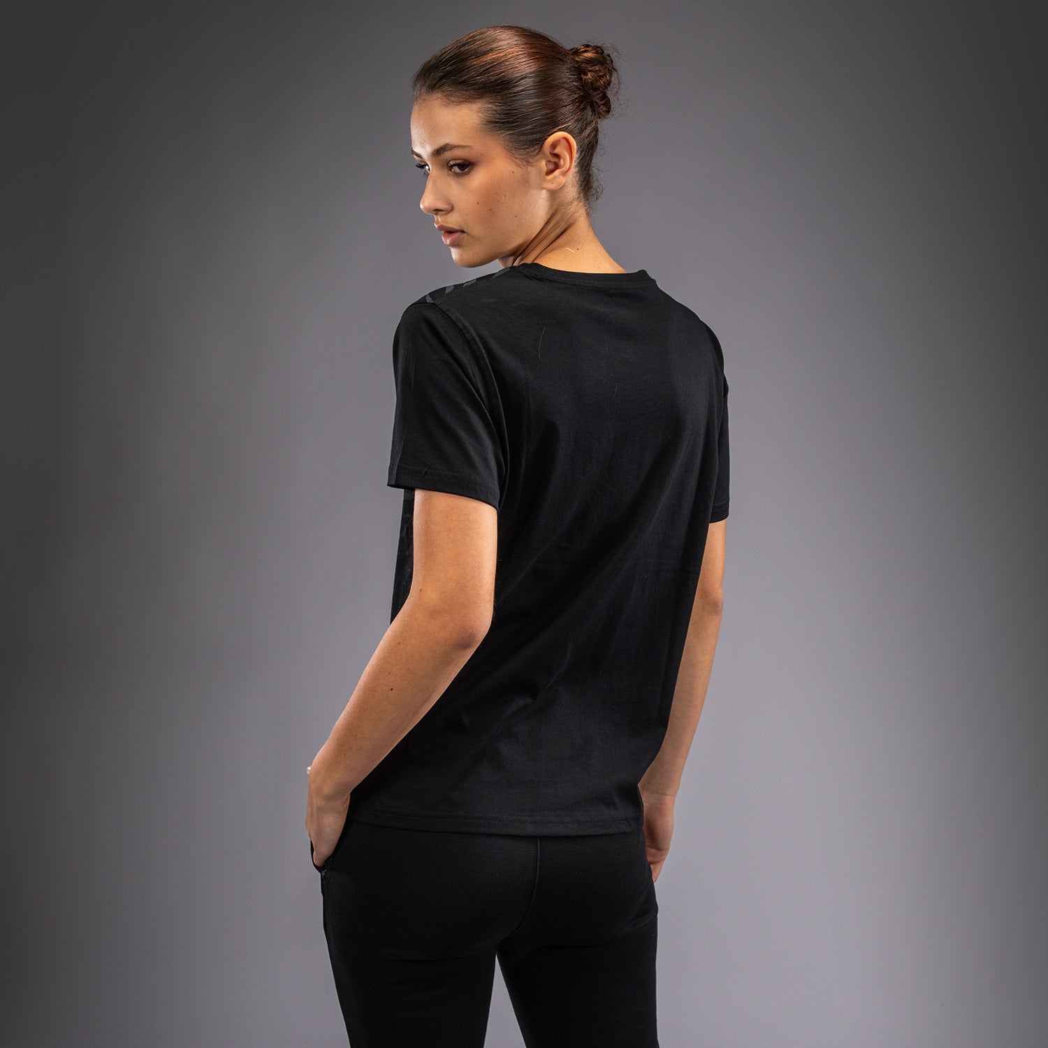 ufc-fusion-by-venum-replica-damen-t-shirt-kurzarm-schwarz image 2
