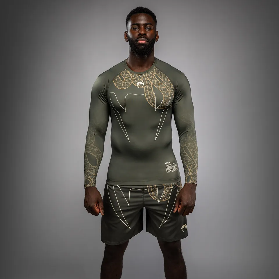 venum-serpenti-langarm-rashguard-khaki-bronze-ivory-herren image 1