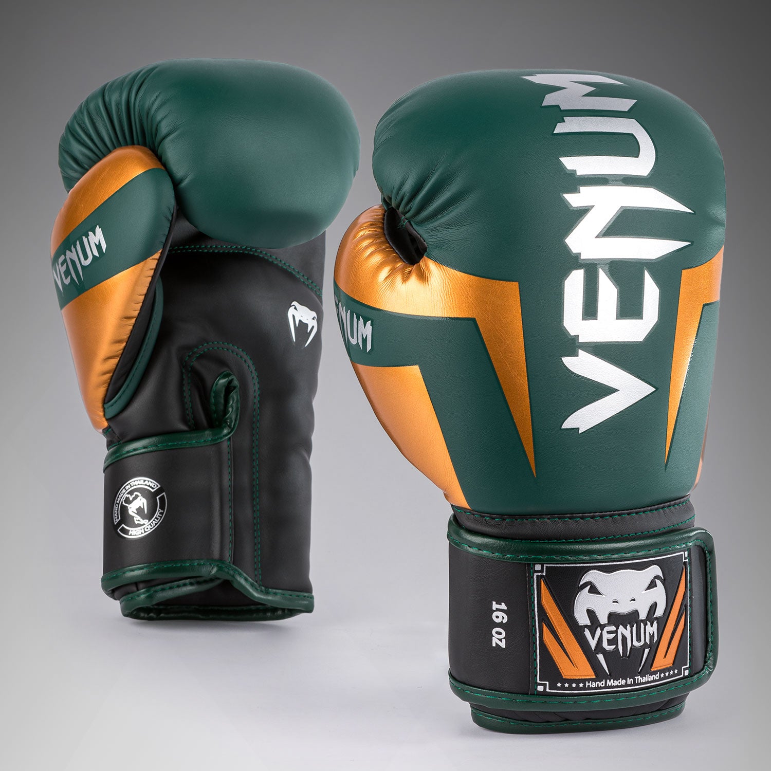 venum-elite-boxhandschuhe-gr-n-bronze-silber image 2