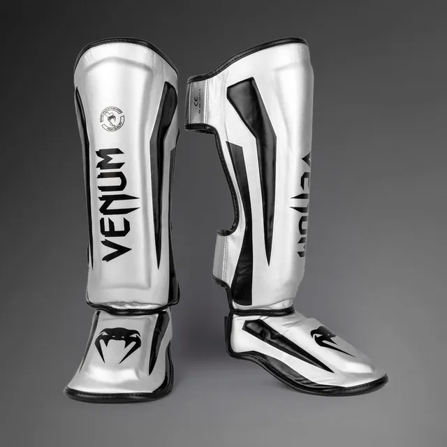 venum-elite-standup-schienbeinschoner-silber-schwarz image 1