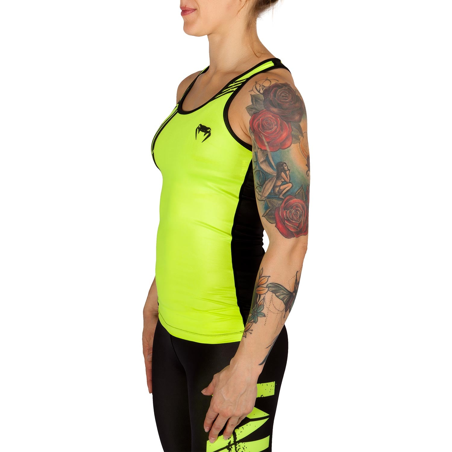 venum-power-tank-top-neongelb-schwarz-damen image 2