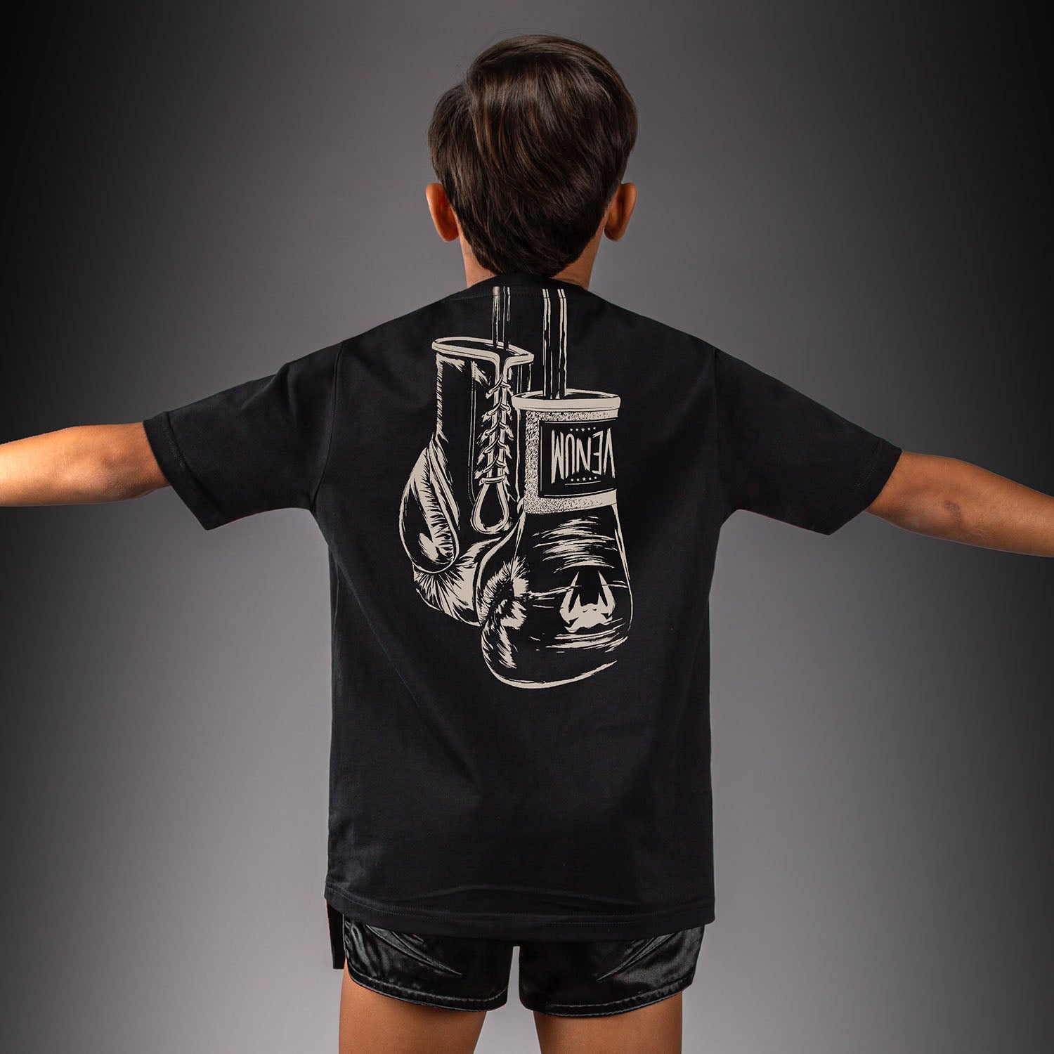 venum-fight-icon-t-shirt-baumwolle-schwarz-kids image 1