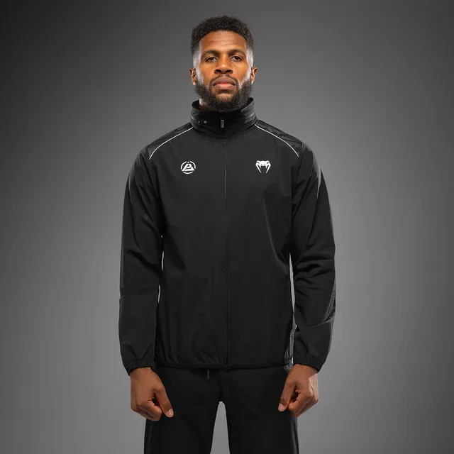 venum-x-polaris-track-jacket-schwarz-grau image 1