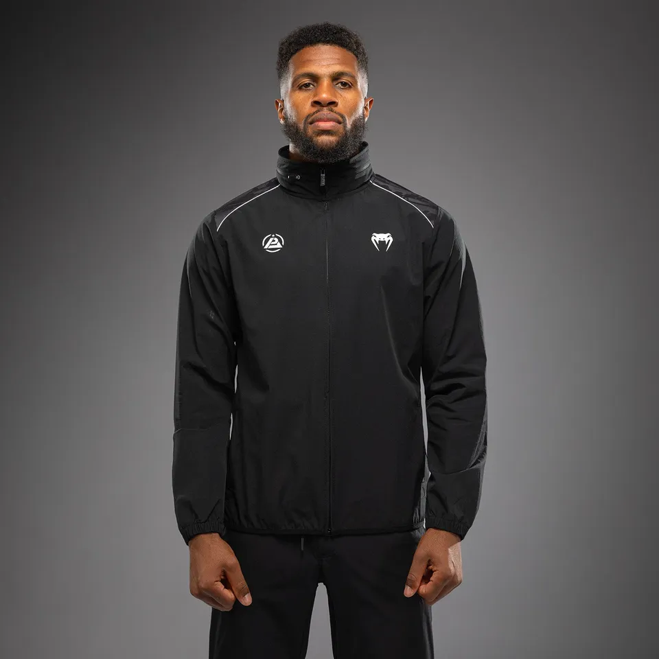 venum-x-polaris-track-jacket-schwarz-grau image 1