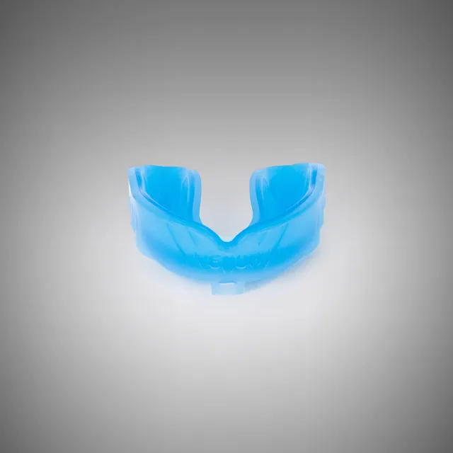 venum-challenger-mundschutz-mit-ohne-riemen-blau-transparent image 1