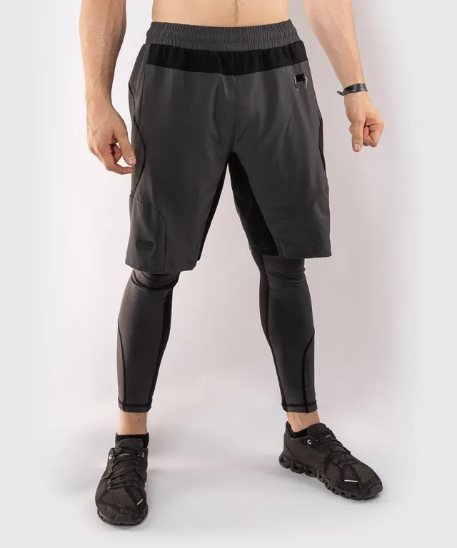 venum-g-fit-trainings-shorts-grau-schwarz image 1