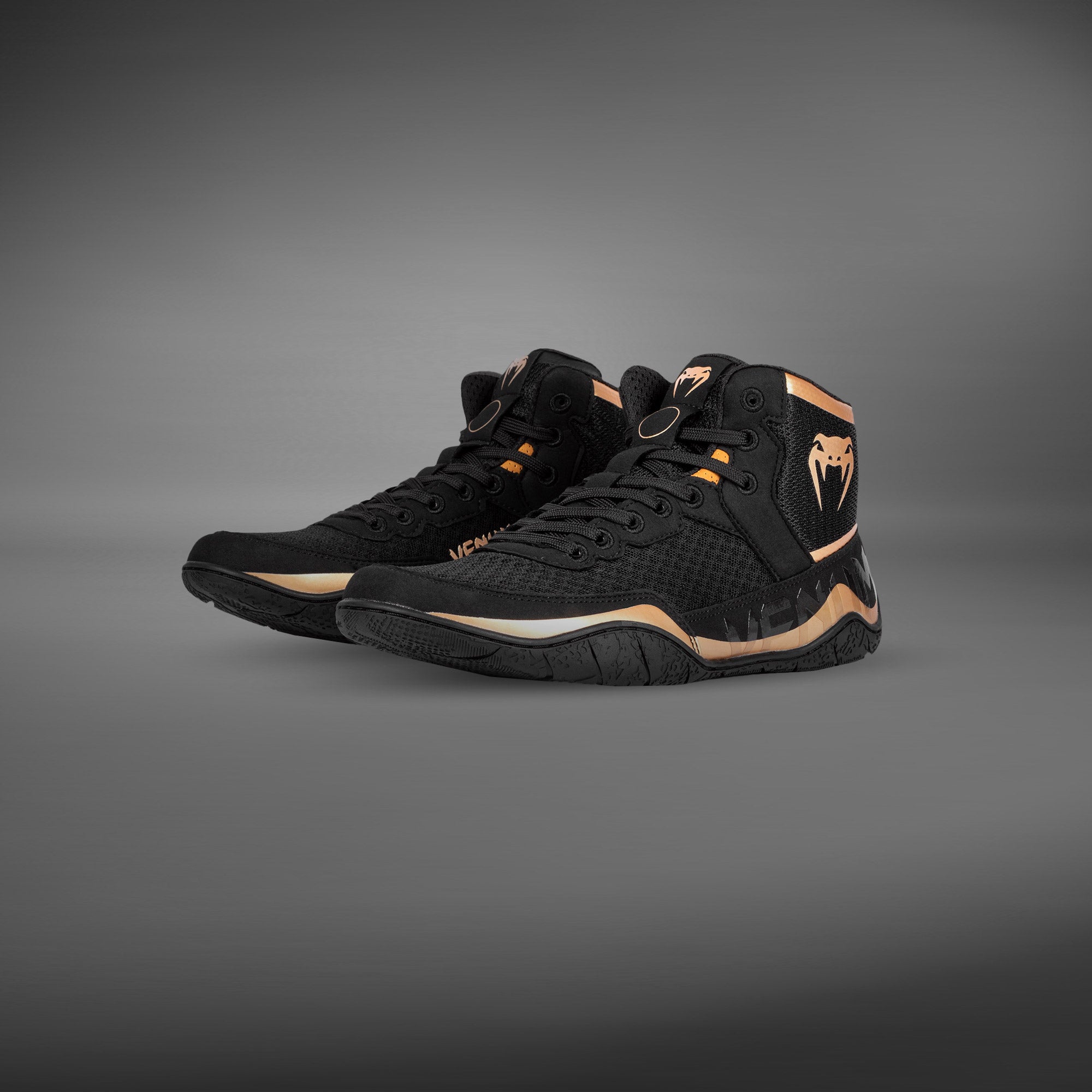 venum-elite-wrestling-schuhe-schwarz-bronze image 1