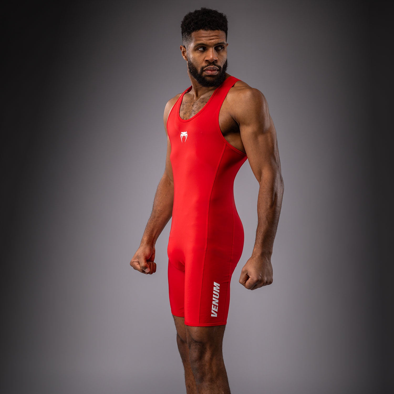 venum-challenger-wrestling-singlet-herren-rot image 2