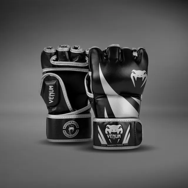 venum-challenger-2-0-mma-handschuhe-schwarz-silber image 1